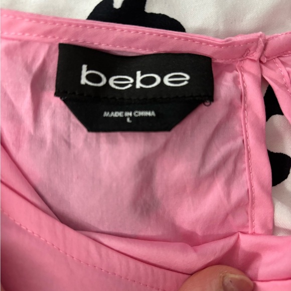 2/$15- Bebe Candy Pink Ruffle Top - Picture 3 of 6